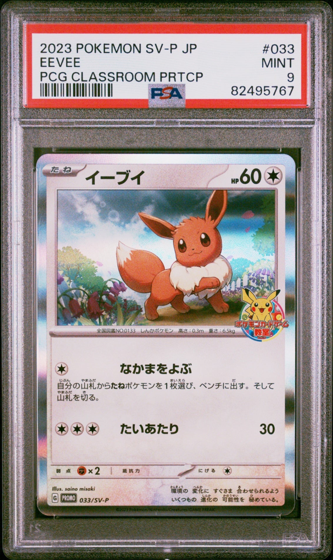 PSA9【POKEMON SV-P】EEVEE PCG CLASSROOM PRTCP【PROMO】