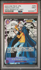 PSA9【ONE PIECE OP05-069】TRAFALGAR LAW【MANGA】